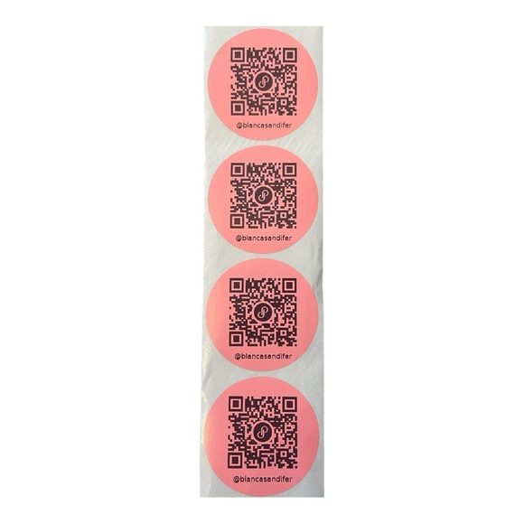 Other - 50 Custom 2” Thermal Printed Closet QR Stickers